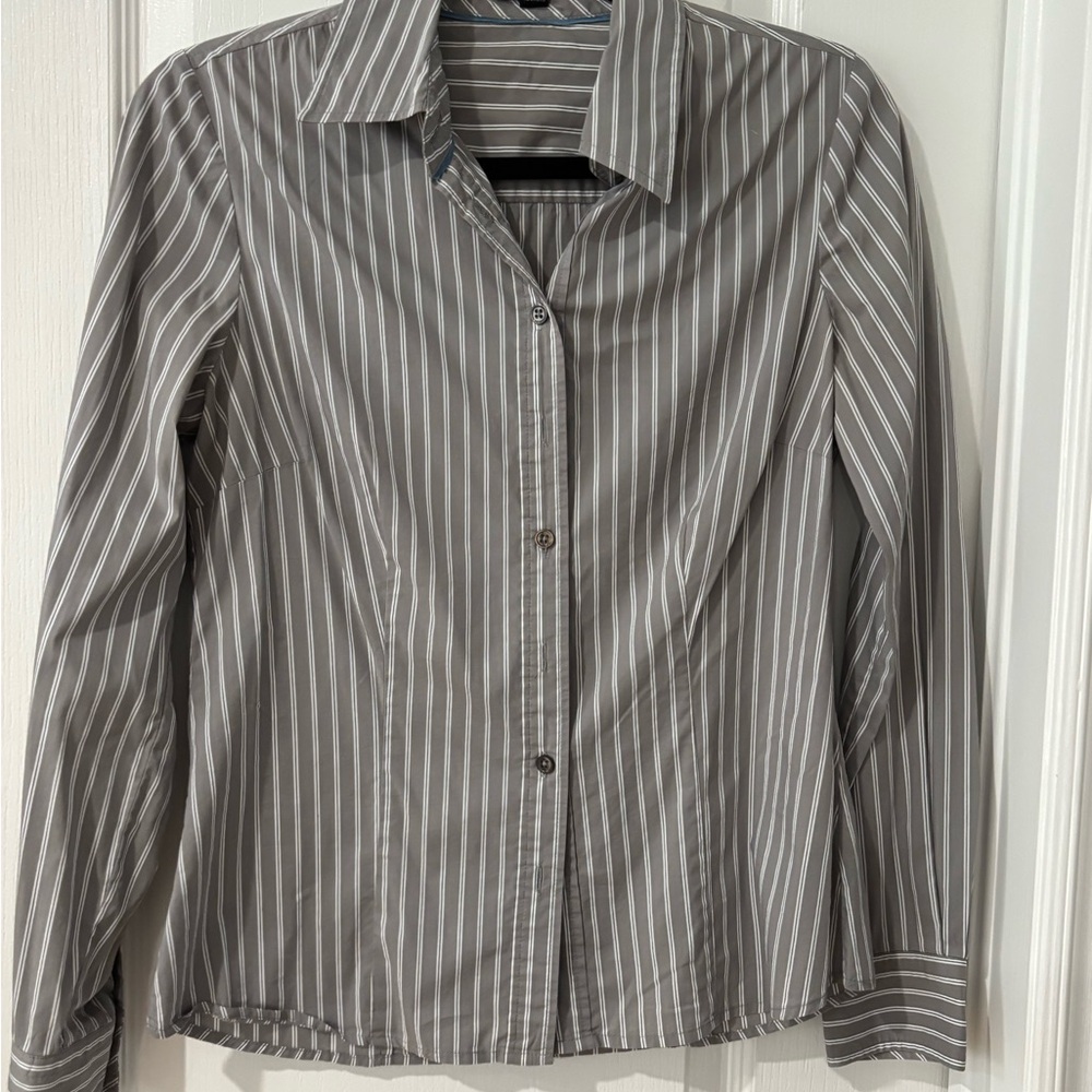 Gray Striped Women's Shirt